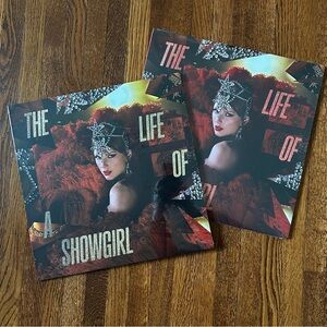 The Life of a Showgirl Vinyl - Tiny Bubbles in Champagne Edition Bundle (SEALED)